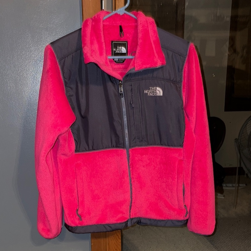The North Face Vibrant Pink and Charcoal Jacket